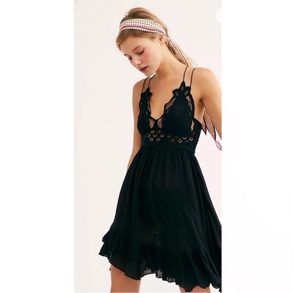 Free People Dresses & Skirts - Free People FP One Adella Slip in Black